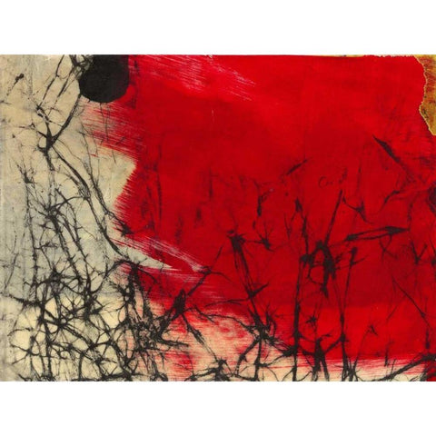 Glow Black Modern Wood Framed Art Print with Double Matting by Oppenheimer, Michelle