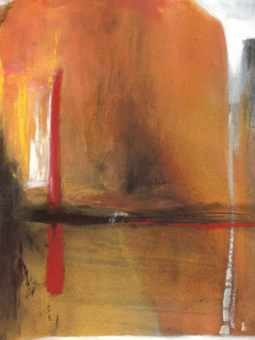 Bittersweet White Modern Wood Framed Art Print with Double Matting by Oppenheimer, Michelle