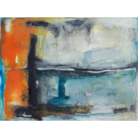 Surge Black Modern Wood Framed Art Print by Oppenheimer, Michelle