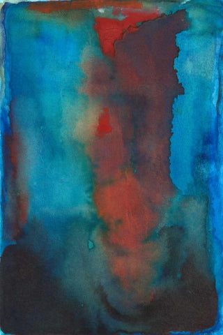 Scarlet Burst White Modern Wood Framed Art Print with Double Matting by Oppenheimer, Michelle