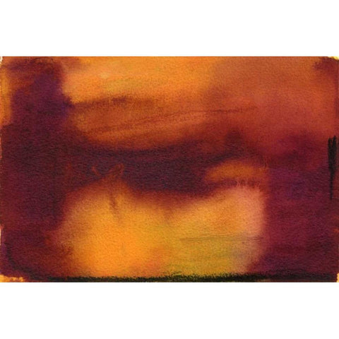 Terra Cotta Black Modern Wood Framed Art Print with Double Matting by Oppenheimer, Michelle