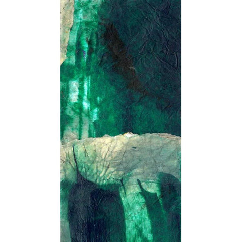 Emerald Flight White Modern Wood Framed Art Print by Oppenheimer, Michelle