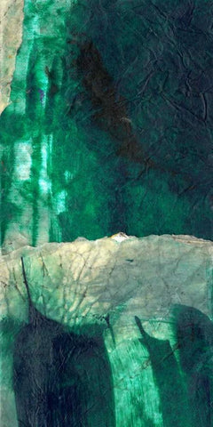 Emerald Flight White Modern Wood Framed Art Print with Double Matting by Oppenheimer, Michelle