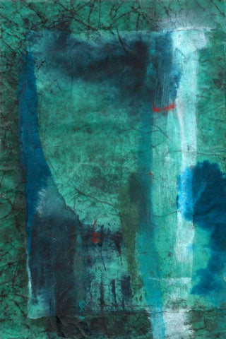 Neptune White Modern Wood Framed Art Print with Double Matting by Oppenheimer, Michelle