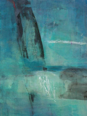 Effervescent Black Ornate Wood Framed Art Print with Double Matting by Oppenheimer, Michelle