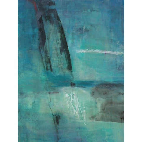 Effervescent White Modern Wood Framed Art Print by Oppenheimer, Michelle