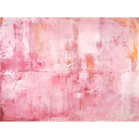 Pink Mirrors Gold Ornate Wood Framed Art Print with Double Matting by Oppenheimer, Michelle