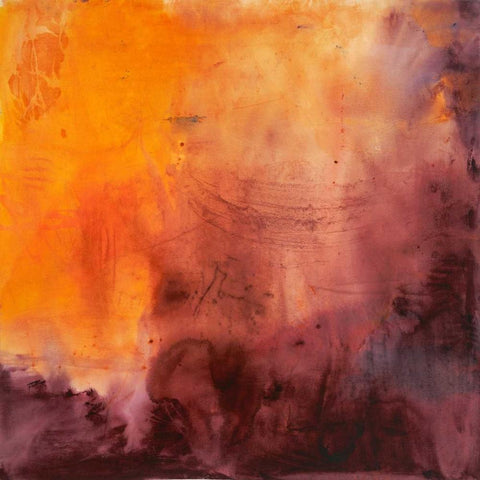 Dazzling White Modern Wood Framed Art Print with Double Matting by Oppenheimer, Michelle