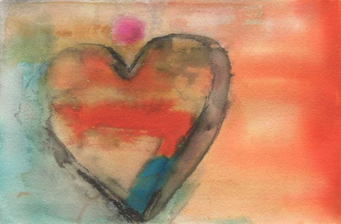 Sweethearts I Black Ornate Wood Framed Art Print with Double Matting by Oppenheimer, Michelle