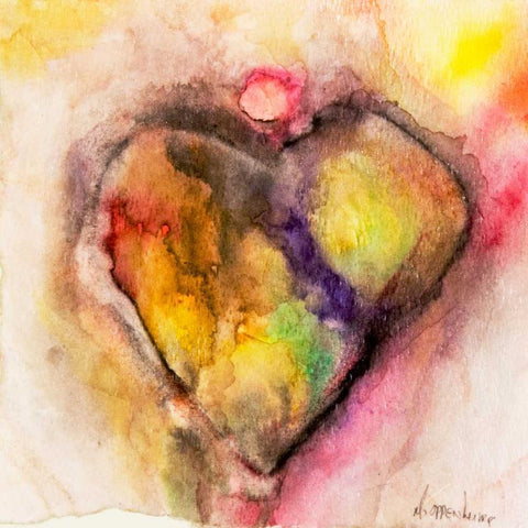 Full of Heart Black Modern Wood Framed Art Print with Double Matting by Oppenheimer, Michelle