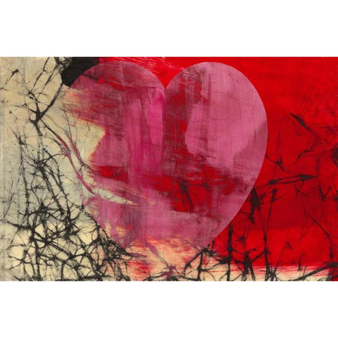 Heartfelt I Black Modern Wood Framed Art Print with Double Matting by Oppenheimer, Michelle