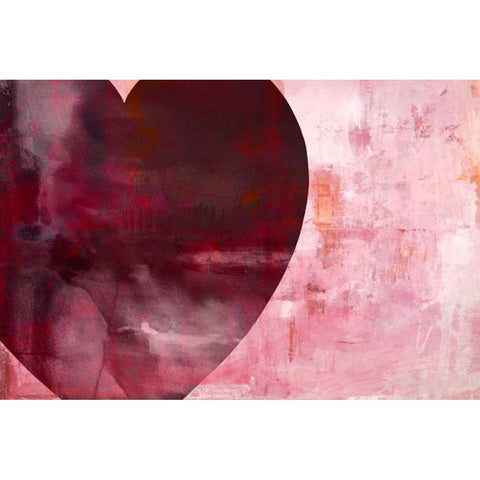 Heartfelt II White Modern Wood Framed Art Print by Oppenheimer, Michelle