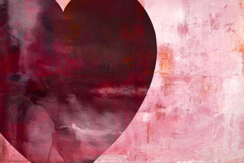 Heartfelt II Black Ornate Wood Framed Art Print with Double Matting by Oppenheimer, Michelle