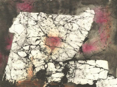 Under Consideration White Modern Wood Framed Art Print with Double Matting by Oppenheimer, Michelle