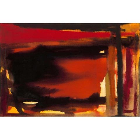 Restless Black Modern Wood Framed Art Print by Oppenheimer, Michelle