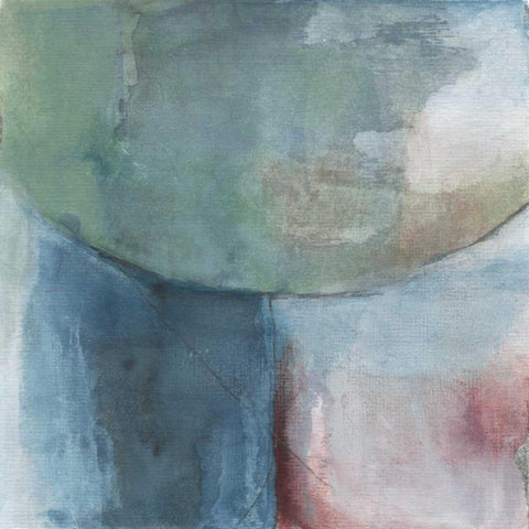 Blend White Modern Wood Framed Art Print by Oppenheimer, Michelle