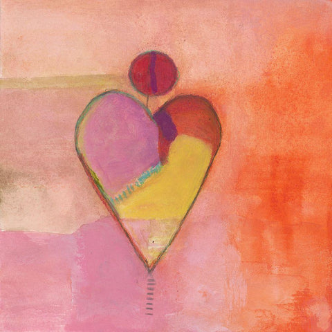 Colorful Expression VII White Modern Wood Framed Art Print by Oppenheimer, Michelle