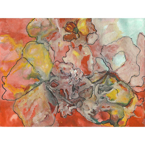 Tangled Web White Modern Wood Framed Art Print by Oppenheimer, Michelle