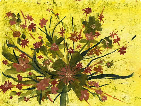 Time to Bloom II Black Ornate Wood Framed Art Print with Double Matting by Oppenheimer, Michelle