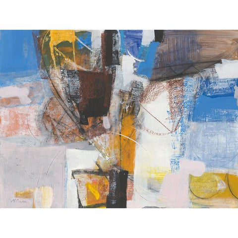 Vacanze White Modern Wood Framed Art Print by Piovan, Maurizio