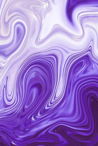 Purple Marble White Modern Wood Framed Art Print with Double Matting by Pavlova, Martina