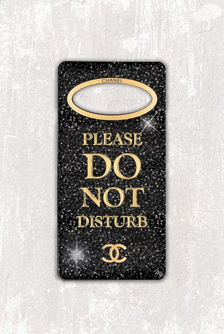 Do Not Disturb White Modern Wood Framed Art Print with Double Matting by Pavlova, Martina