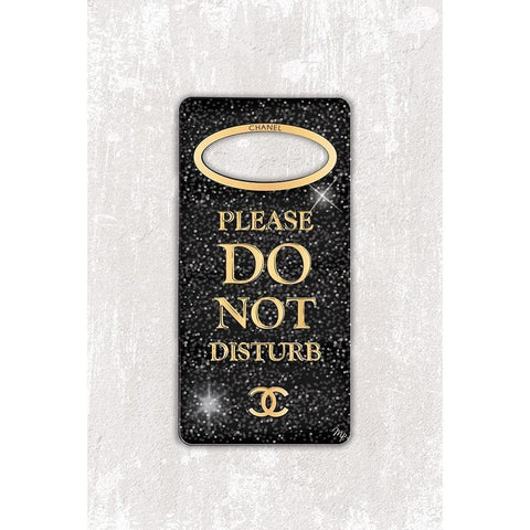 Do Not Disturb Black Modern Wood Framed Art Print with Double Matting by Pavlova, Martina