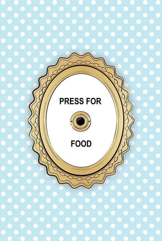 Press 4 Food Black Ornate Wood Framed Art Print with Double Matting by Pavlova, Martina