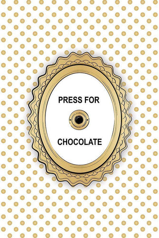 Press 4 Chocolate White Modern Wood Framed Art Print with Double Matting by Pavlova, Martina