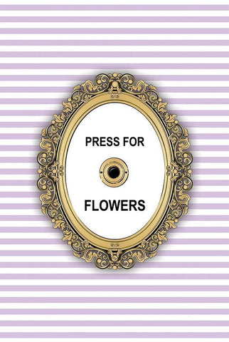 Flowers Button White Modern Wood Framed Art Print with Double Matting by Pavlova, Martina