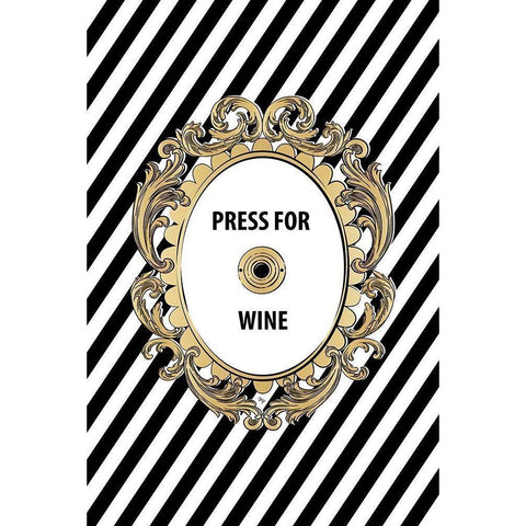 Wine Button White Modern Wood Framed Art Print by Pavlova, Martina