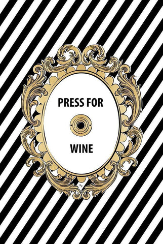 Wine Button White Modern Wood Framed Art Print with Double Matting by Pavlova, Martina