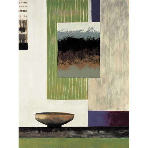 Tranquil II Black Modern Wood Framed Art Print with Double Matting by Richardson, Melissa