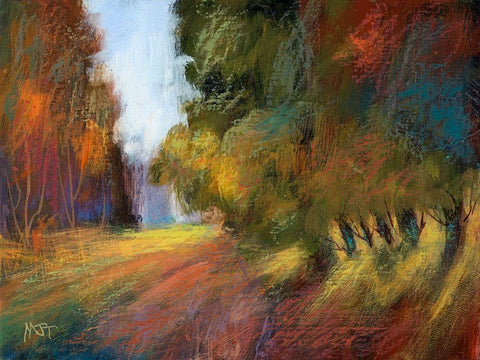 Afternoon Crest XIV White Modern Wood Framed Art Print with Double Matting by Tienhaara, Michael