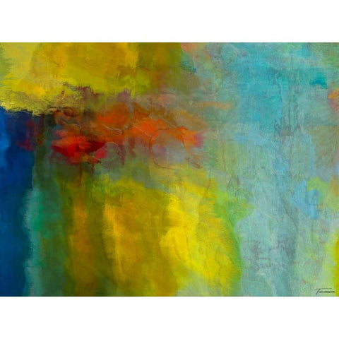 Ascension VII Black Modern Wood Framed Art Print with Double Matting by Tienhaara, Michael