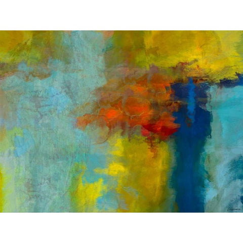 Ascension VIII Black Modern Wood Framed Art Print by Tienhaara, Michael