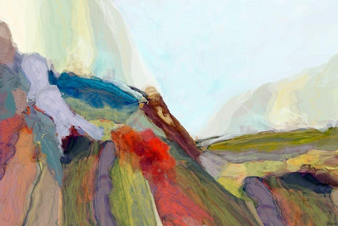 Progression I White Modern Wood Framed Art Print with Double Matting by Tienhaara, Michael