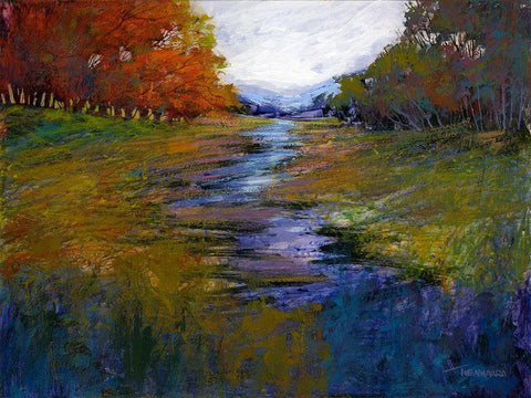 Tranquil Dreams IV Black Ornate Wood Framed Art Print with Double Matting by Tienhaara, Michael