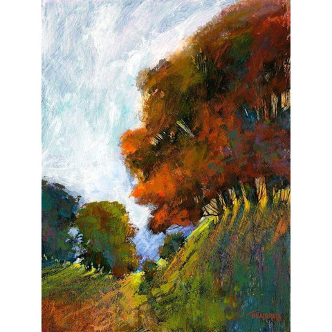 Falls Romance IV Black Modern Wood Framed Art Print by Tienhaara, Michael