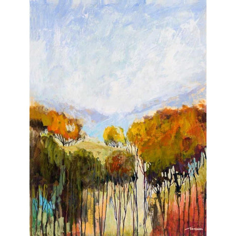 Harmony II White Modern Wood Framed Art Print by Tienhaara, Michael