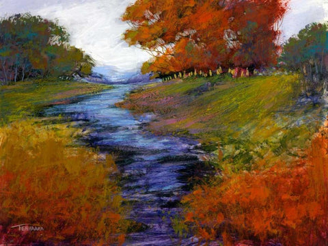 Tranquil Dreams I White Modern Wood Framed Art Print with Double Matting by Tienhaara, Michael