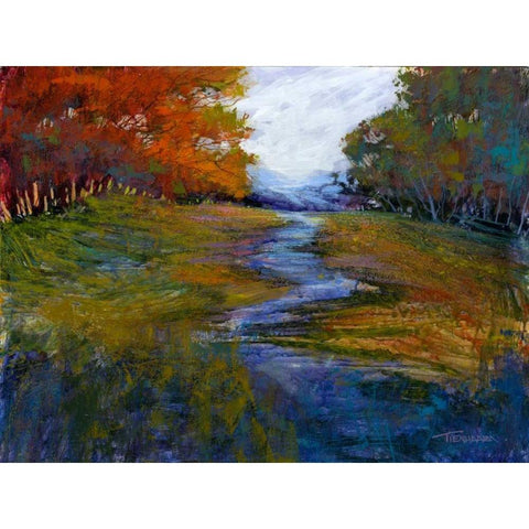 Tranquil Dreams II Black Modern Wood Framed Art Print with Double Matting by Tienhaara, Michael