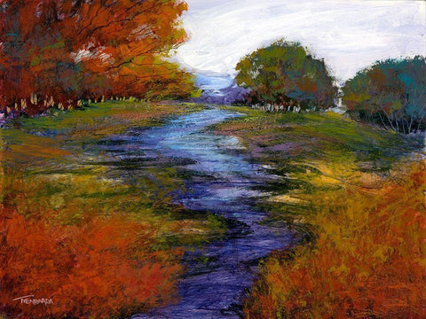 Tranquil Dreams III Black Ornate Wood Framed Art Print with Double Matting by Tienhaara, Michael