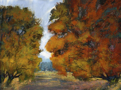 Melodies II White Modern Wood Framed Art Print with Double Matting by Tienhaara, Michael