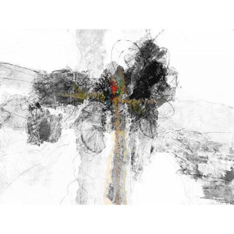 BandW I Black Modern Wood Framed Art Print by Tienhaara, Michael