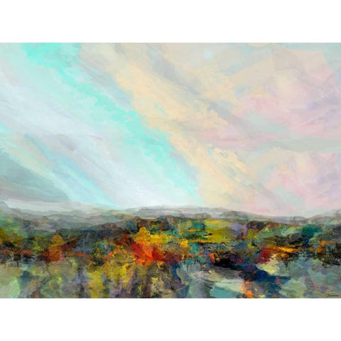 Formations Big Sky I White Modern Wood Framed Art Print by Tienhaara, Michael