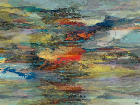 Formations I White Modern Wood Framed Art Print with Double Matting by Tienhaara, Michael