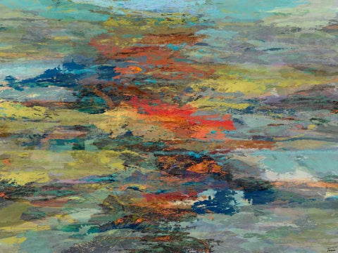 Formations II White Modern Wood Framed Art Print with Double Matting by Tienhaara, Michael