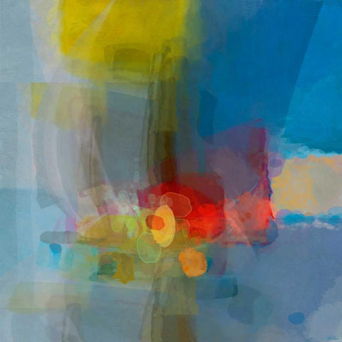 Galactic III Black Modern Wood Framed Art Print by Tienhaara, Michael