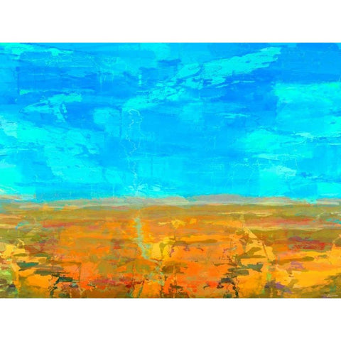 Mosaic Vista II White Modern Wood Framed Art Print by Tienhaara, Michael